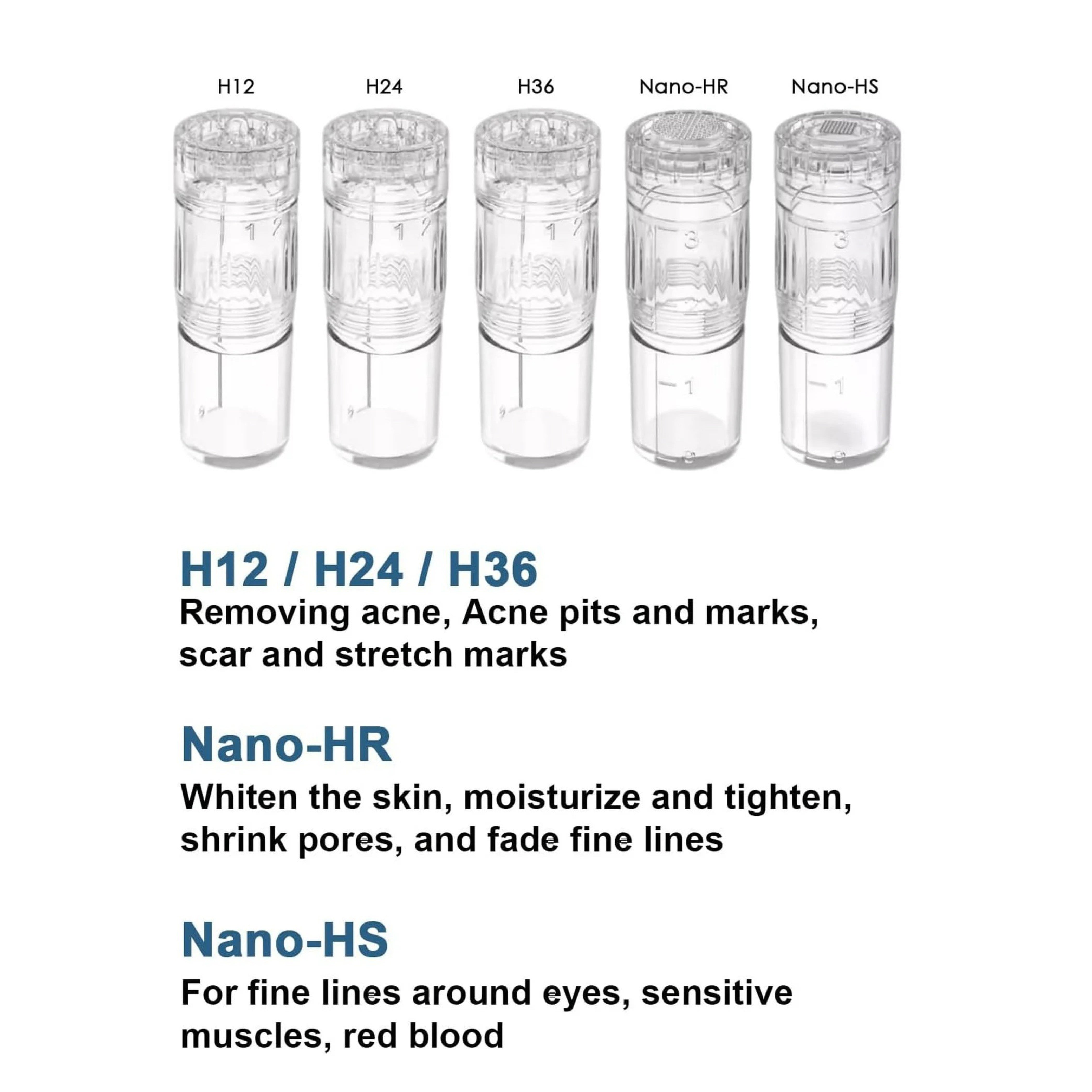 Dr. Pen Hydra Pen H3/H5 Cartridges 50 Pack