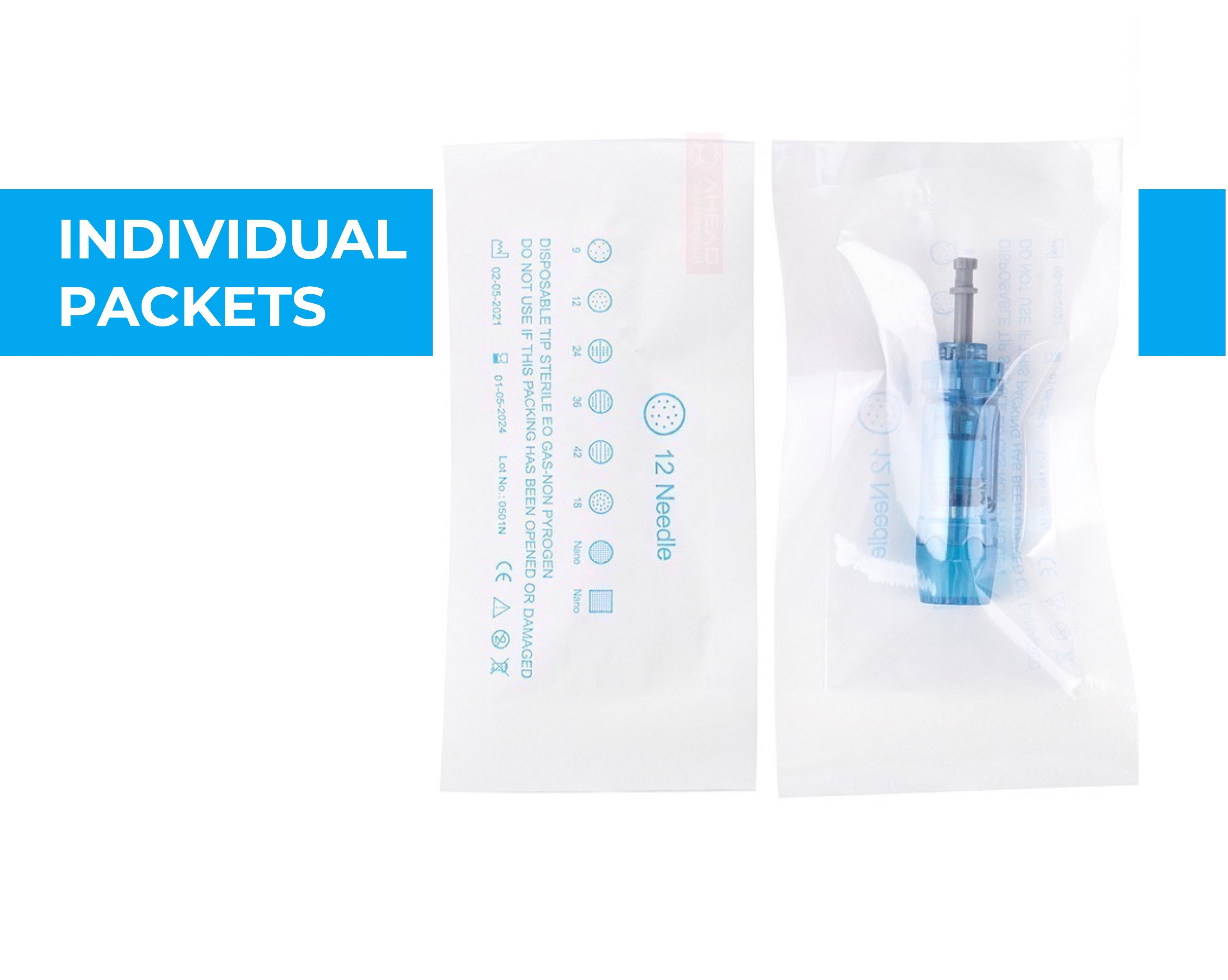 Dr. Pen 18-Pin Cartridges (M8S/A8S/A9/A11) | 3-Slot Bayonet Lock(10 Pack)