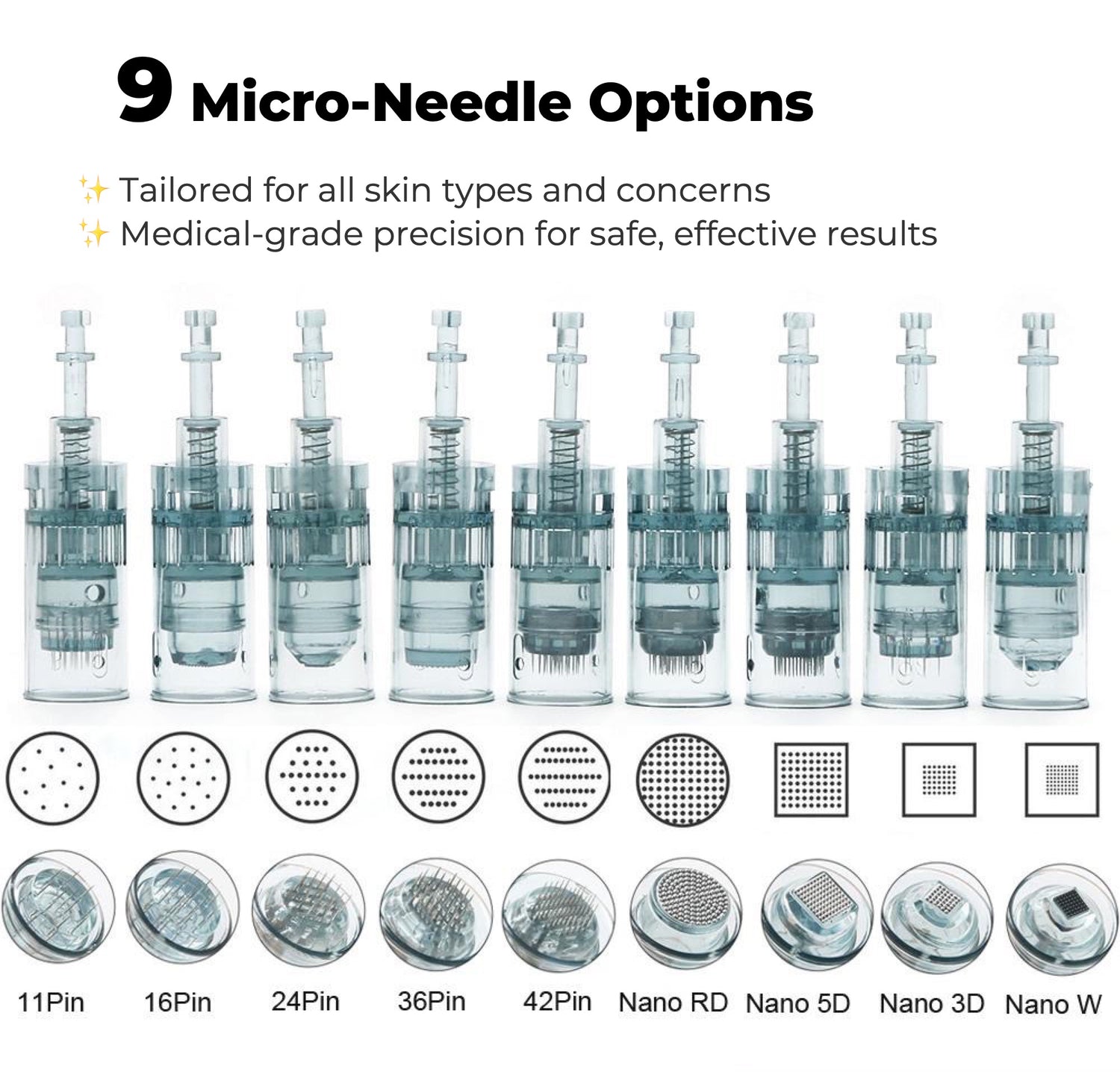 Dr. Pen M8/M7S Replacement Cartridges (10 Pack)
