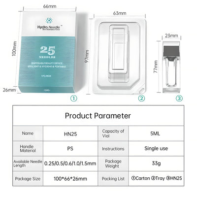 Hydra Needle HN25: Gold-Plated Micro-Dosing Applicator