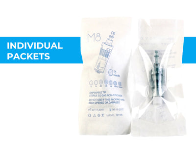 Dr. Pen M8/M7S: Ultra-Fine 16-Pin Transdermal Gauge Cartridges (10 Pack)