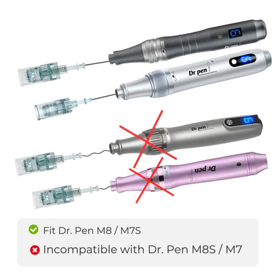 Dr. Pen M8/M7S: Ultra-Fine 16-Pin Transdermal Gauge Cartridges (10 Pack)