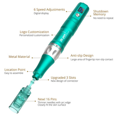 Dr. Pen A6S: Smart-Memory Dual-Power Clinical Microneedling System